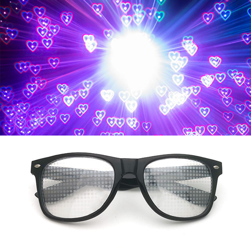 Fireworks Glasses Diffraction Love Special Effect