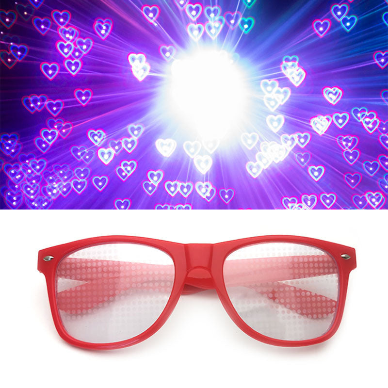 Fireworks Glasses Diffraction Love Special Effect