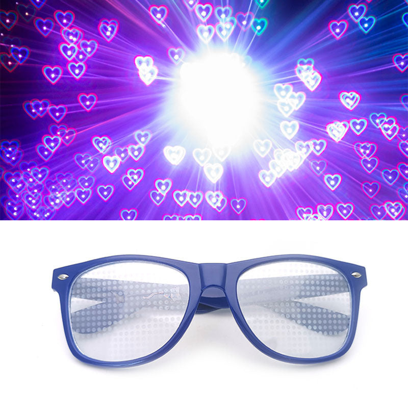 Fireworks Glasses Diffraction Love Special Effect