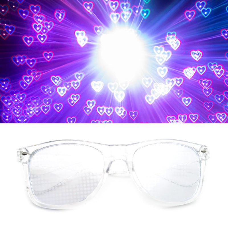 Fireworks Glasses Diffraction Love Special Effect